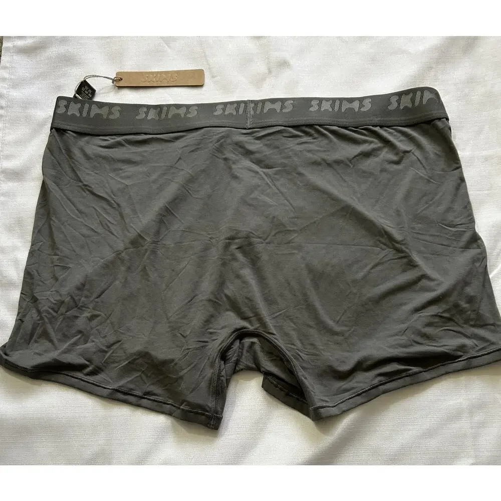 Skims NWT Stretch 3 Inch Boxer Brief Gunmetal Size XL